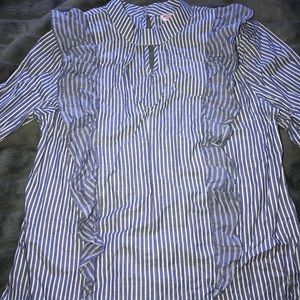 Blue and White Stripped Blouse